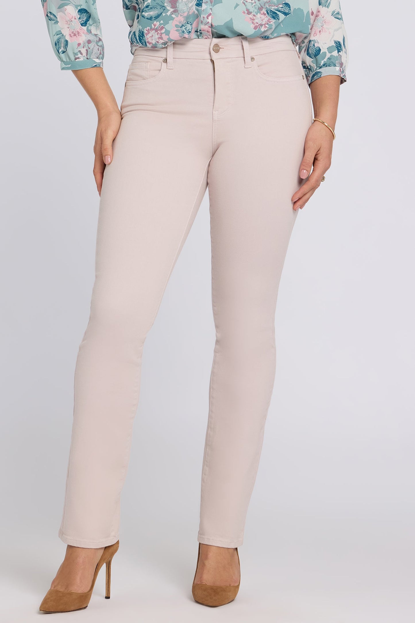 Waist-Match™ Marilyn Straight Jeans - Rock Flower