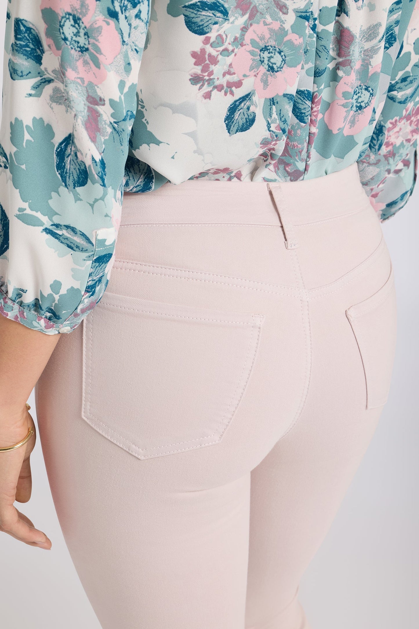 Waist-Match™ Marilyn Straight Jeans - Rock Flower