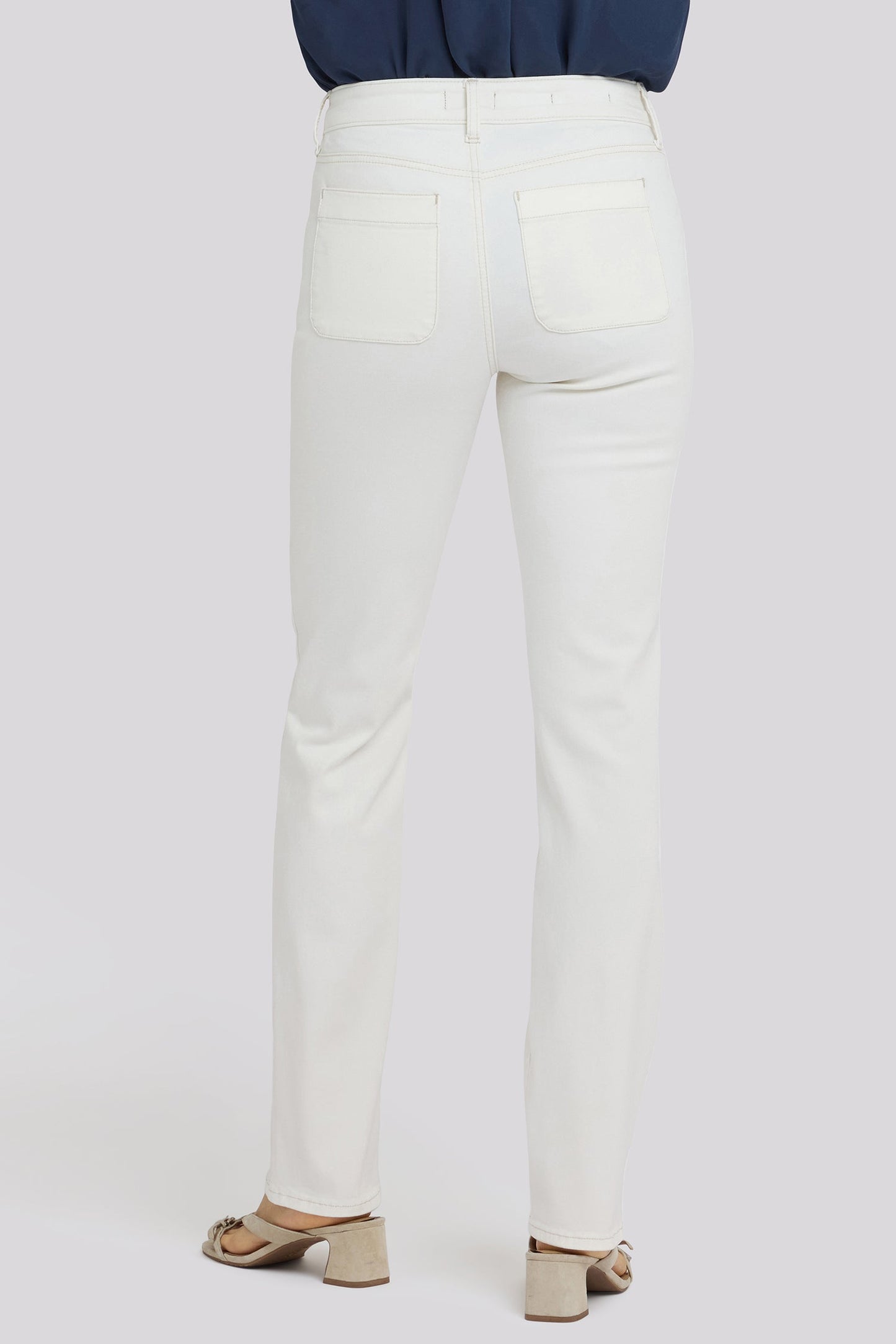 Marilyn Straight Jeans In Tall - Vintage White