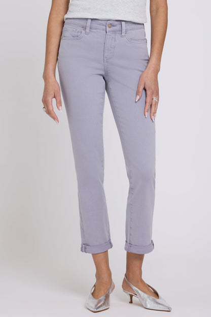 Sheri Slim Straight Ankle Jeans - Vintage Lavender
