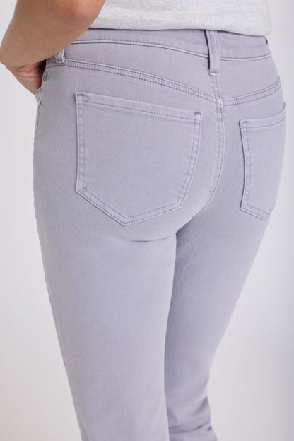 Sheri Slim Straight Ankle Jeans - Vintage Lavender