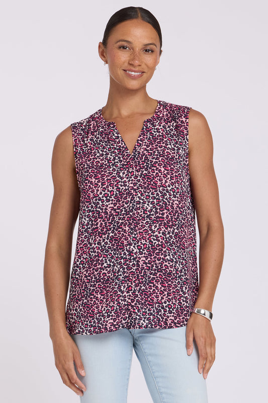 Sleeveless Pintuck Blouse - Catarina