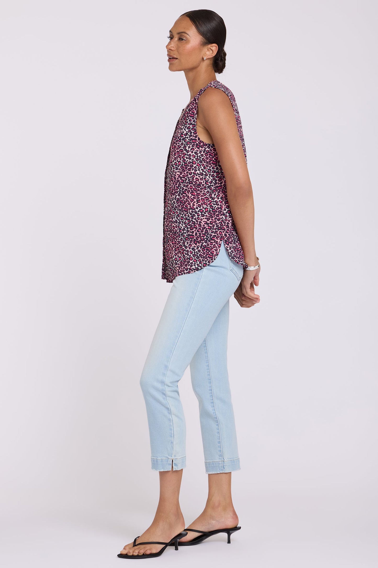 Sleeveless Pintuck Blouse - Catarina