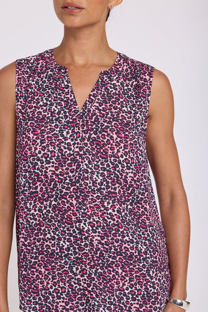 Sleeveless Pintuck Blouse - Catarina