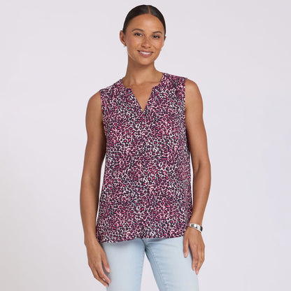 Sleeveless Pintuck Blouse - Catarina