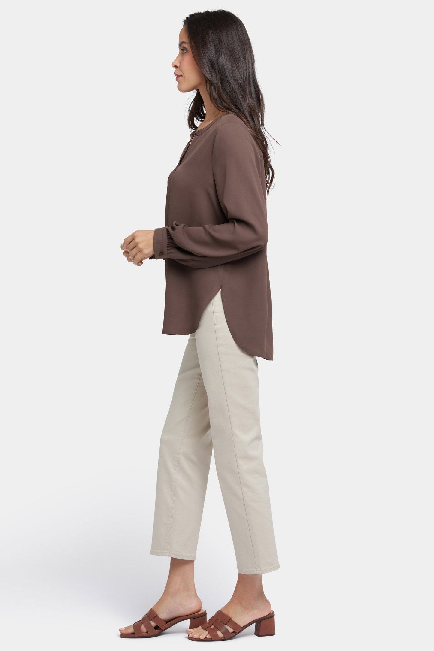Simone Blouse - Coffee Bean