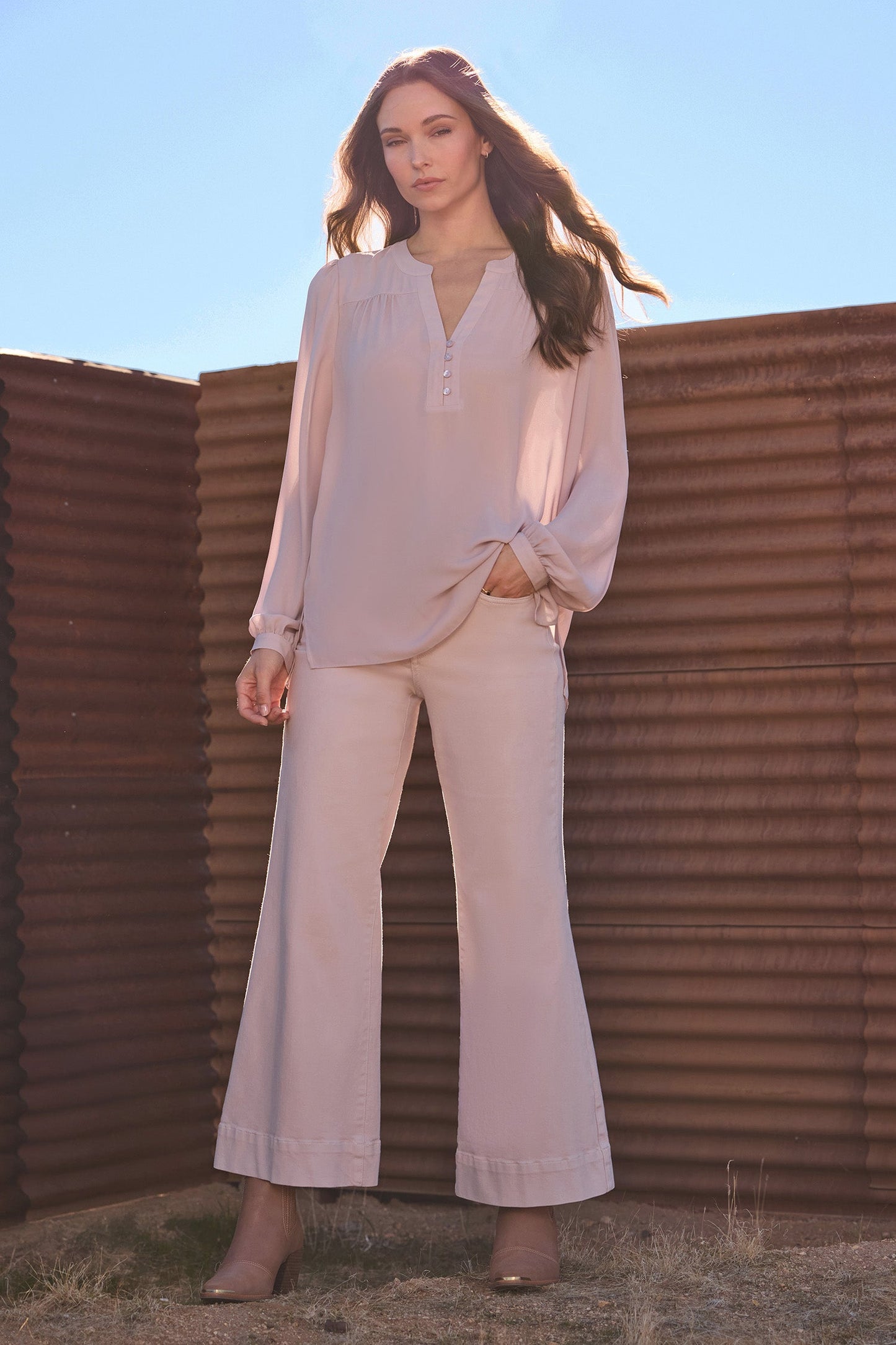Trinity Blouse - Rock Flower