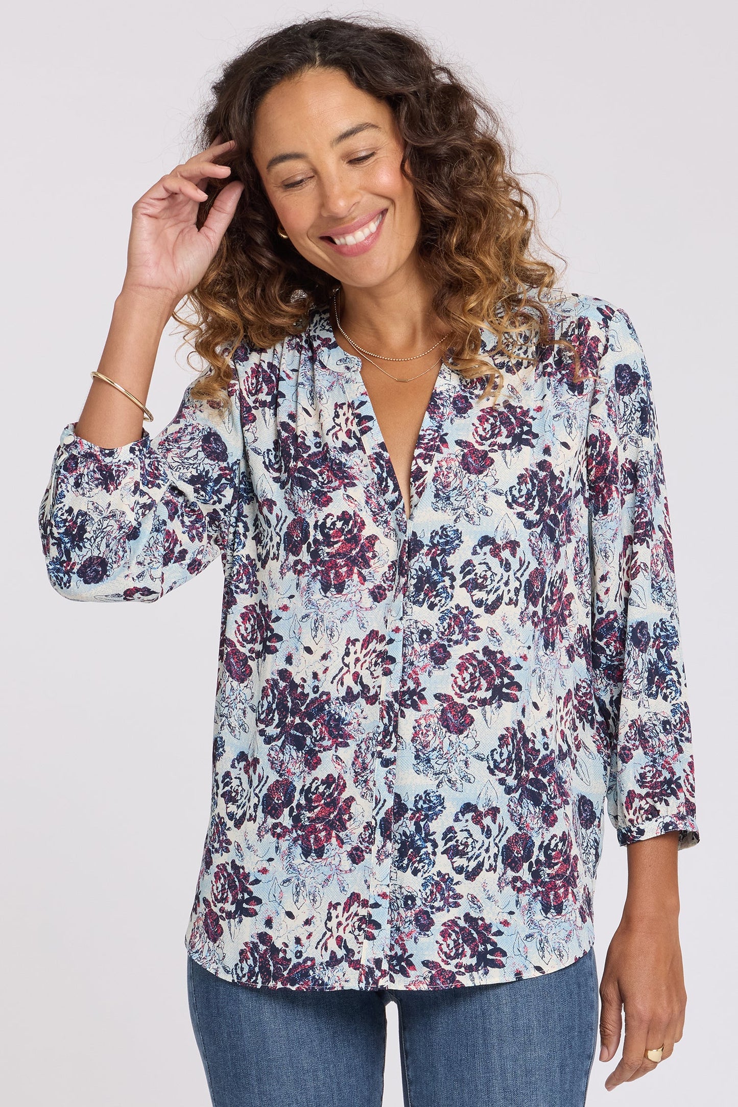 Pintuck Blouse - Ballad Abloom