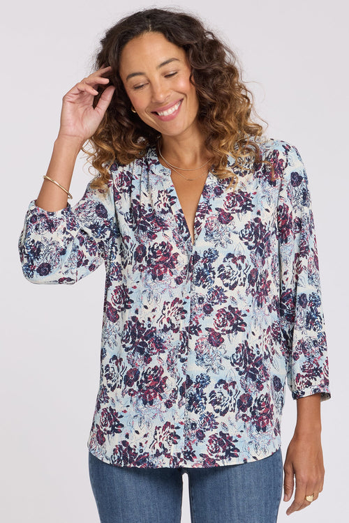 Pintuck Blouse - Ballad Abloom