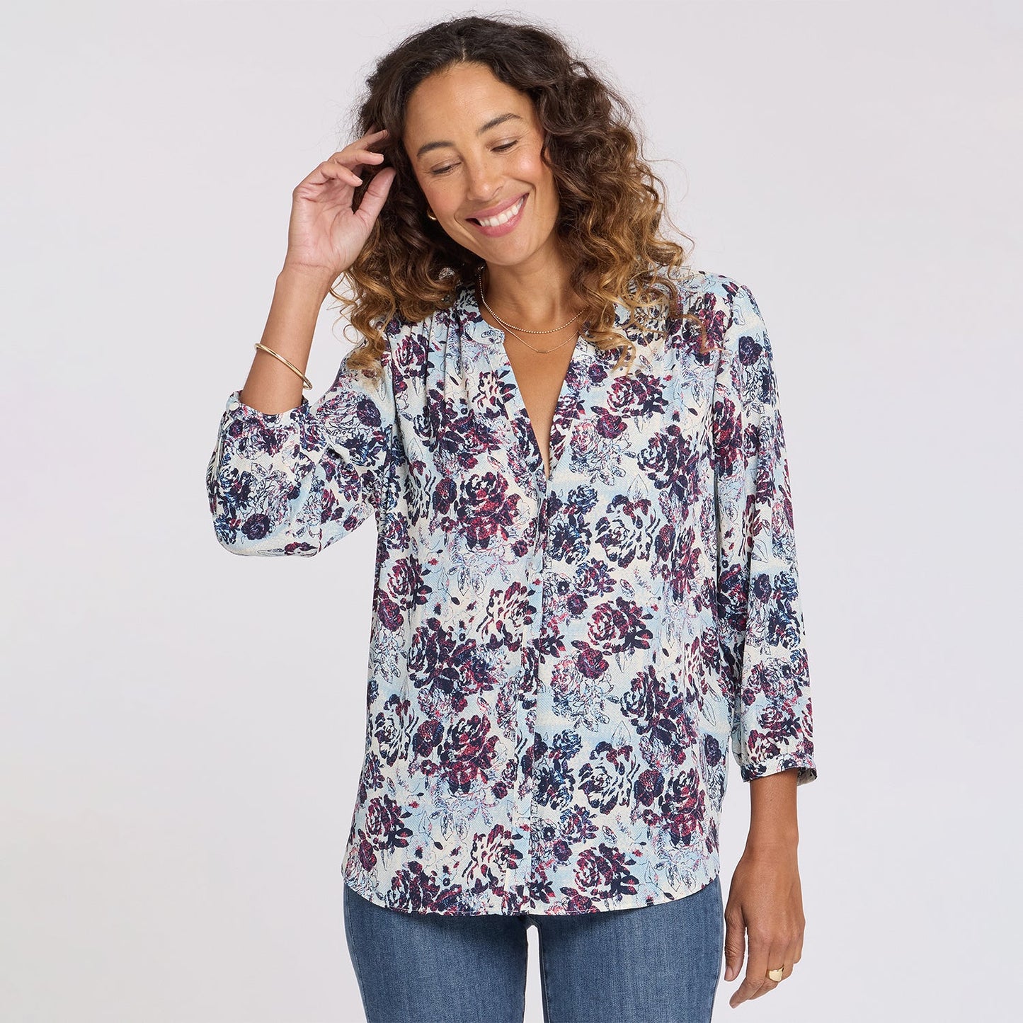 Pintuck Blouse - Ballad Abloom