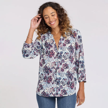 Pintuck Blouse - Ballad Abloom