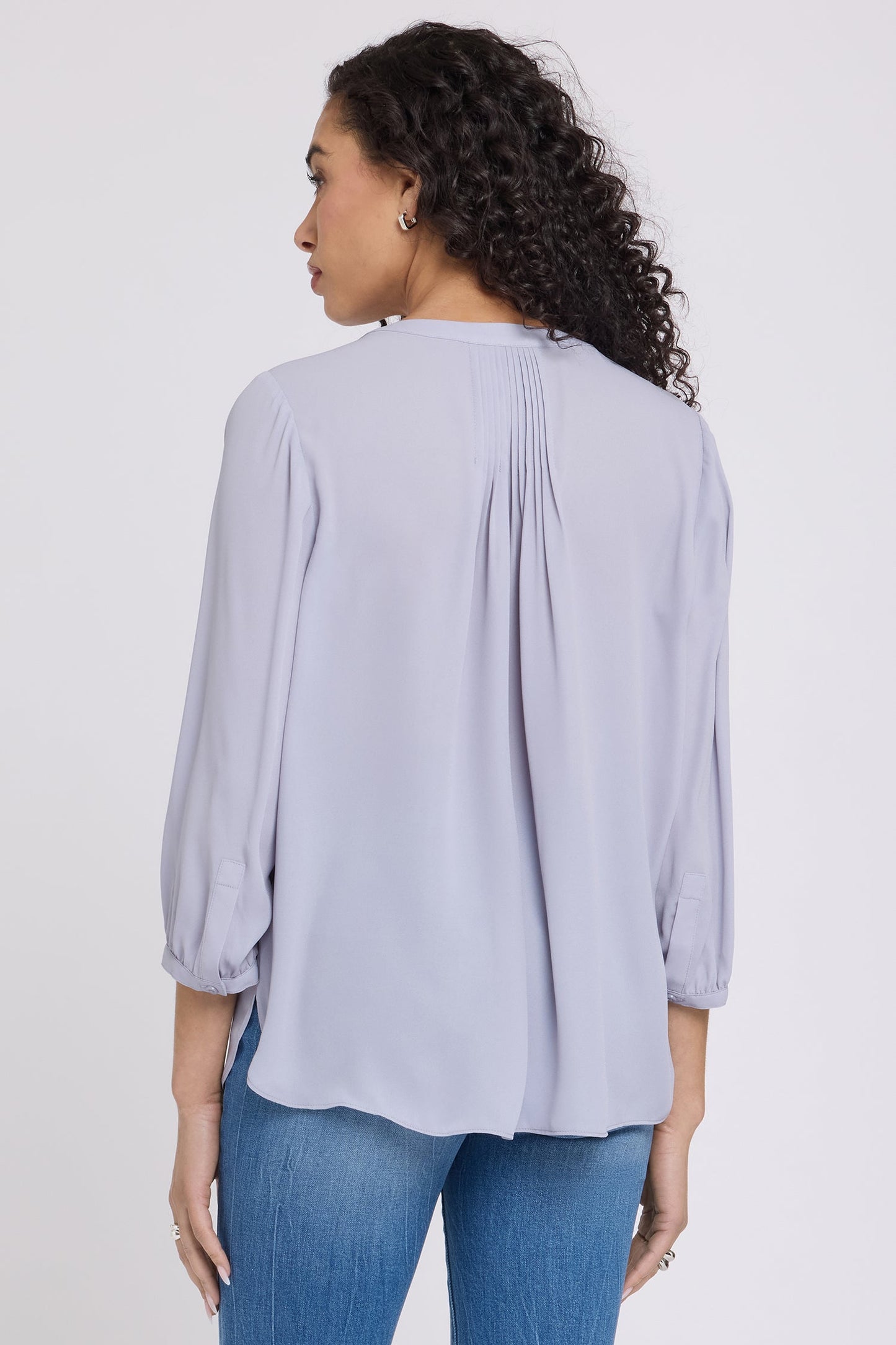 Pintuck Blouse - Vintage Lavender