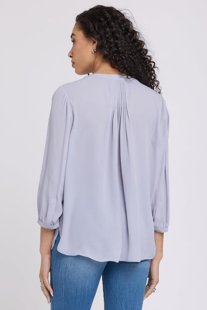 Pintuck Blouse - Vintage Lavender