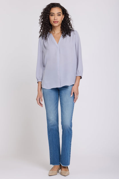 Pintuck Blouse - Vintage Lavender