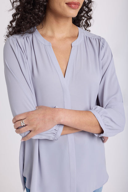 Pintuck Blouse - Vintage Lavender