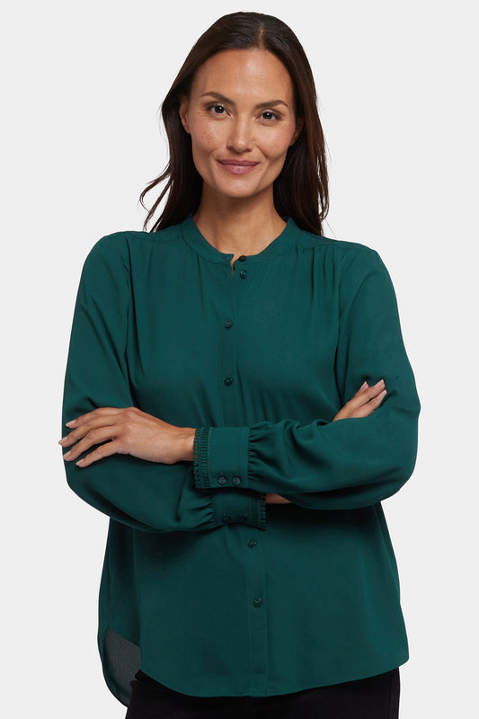 Janie Blouse - Pine Forest