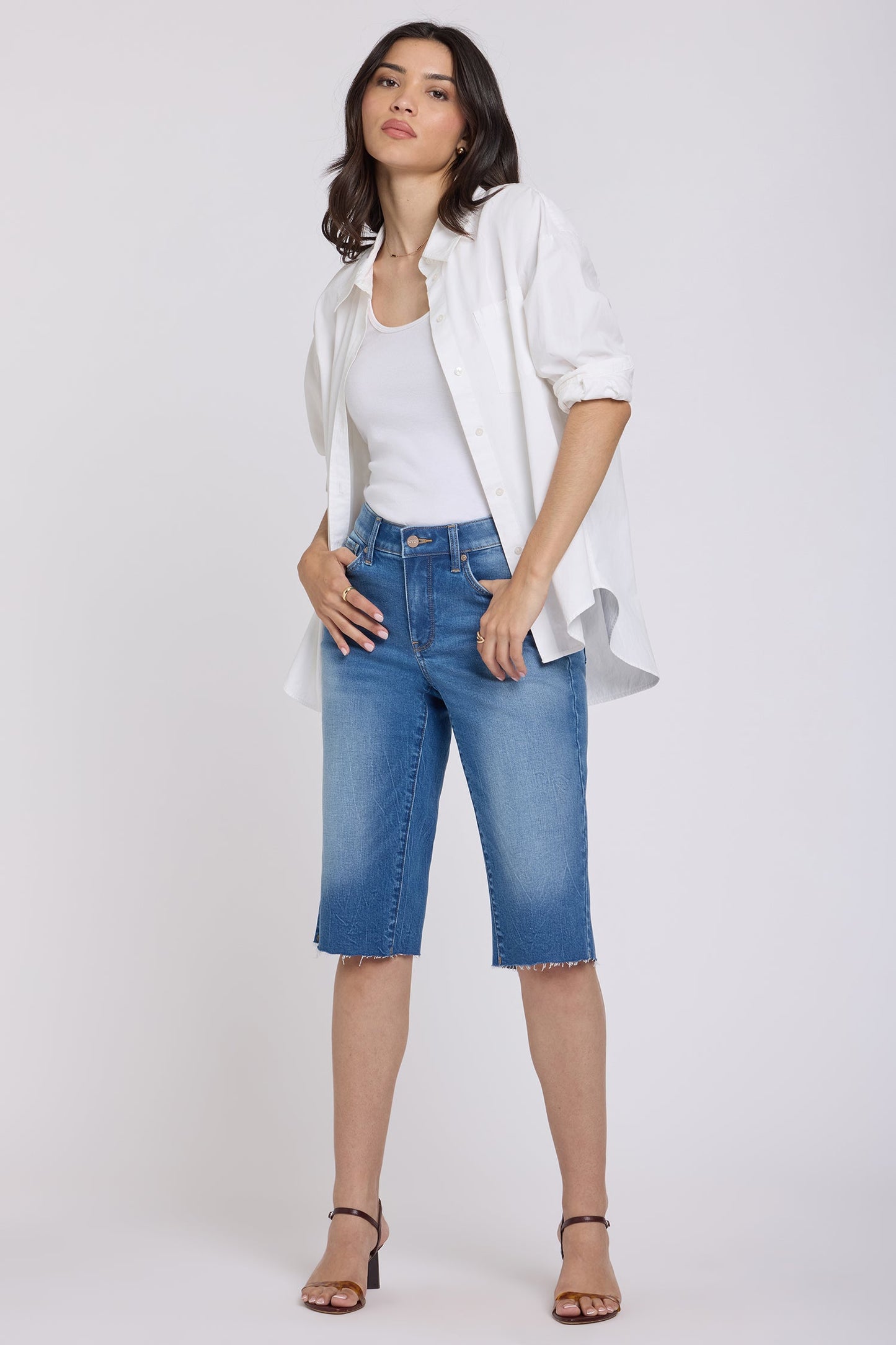 Kristie '80s Bermuda Denim Shorts - Pacifica