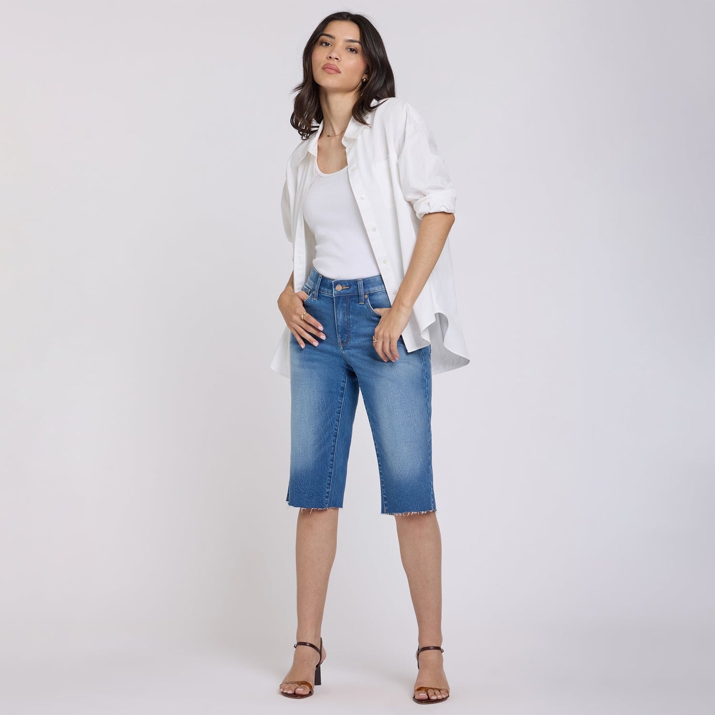 Kristie '80s Bermuda Denim Shorts - Pacifica