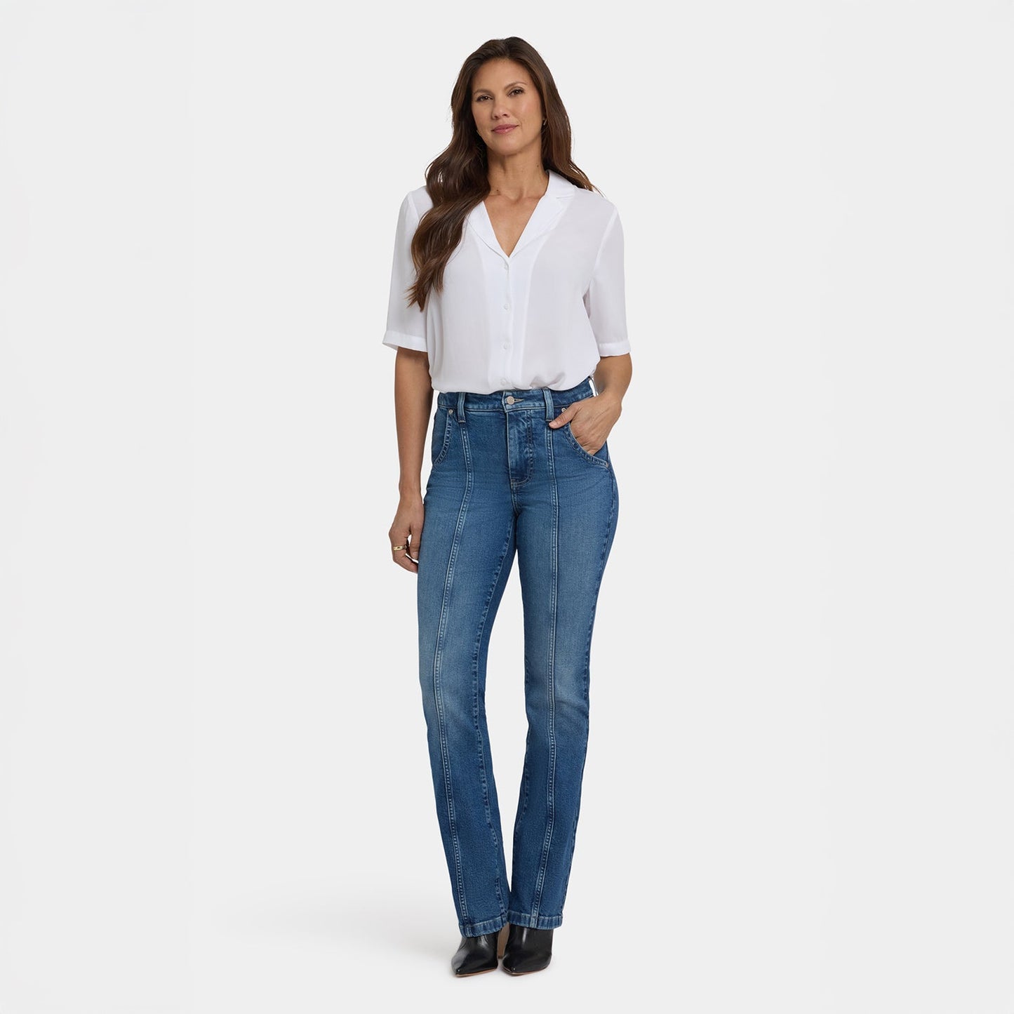 Billie Mini Bootcut Jeans - Romantic Indigo