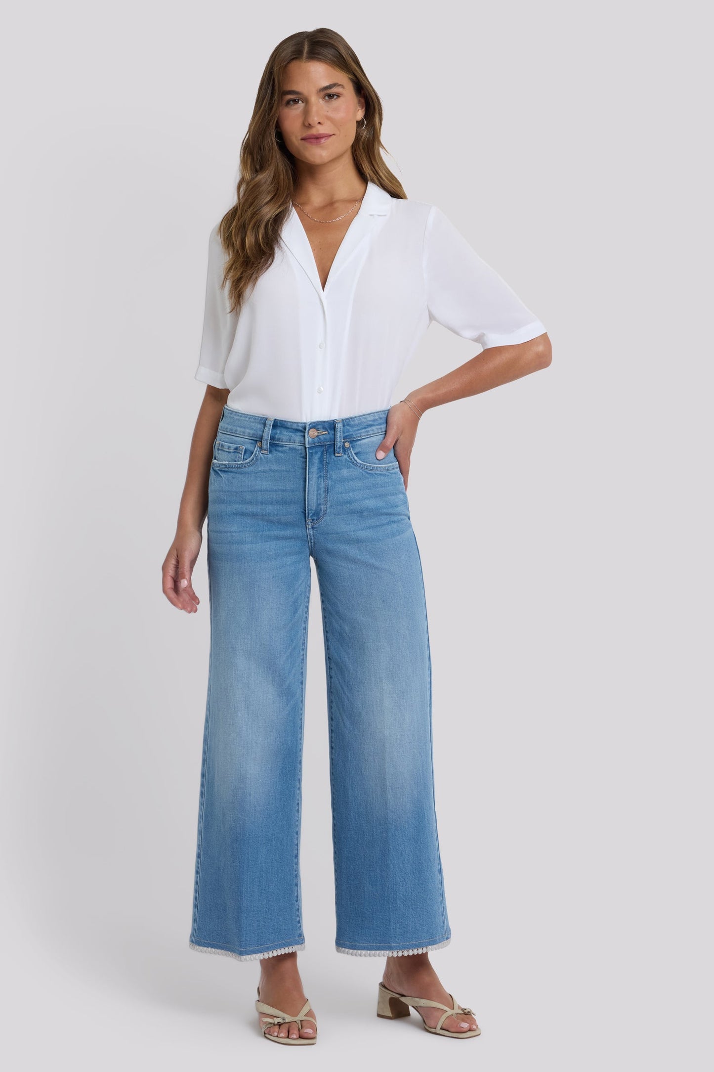 Brodi Wide Leg Ankle Jeans - Vista Lakes