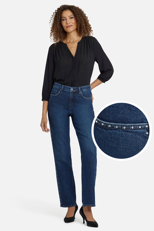 Brooke Loose Straight Jeans - Louvre Sapphire