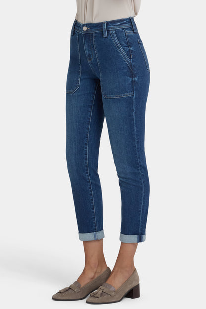 Margot Girlfriend Jeans - Vintage Lapis