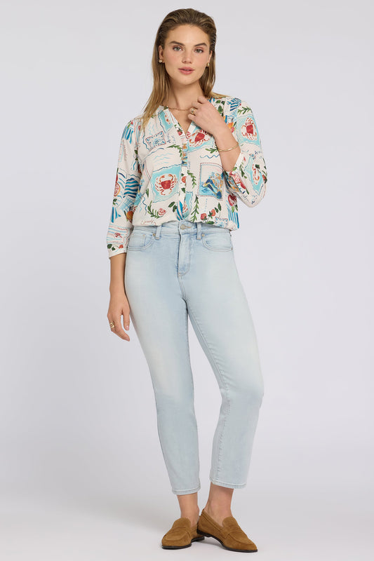 Marilyn Straight Ankle Jeans - Desert Shoreline