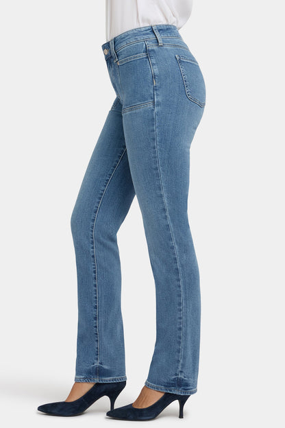 Marilyn Straight Jeans - Bastille Sea