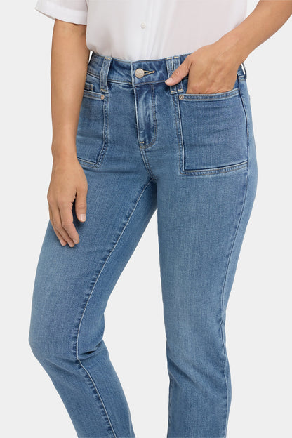 Marilyn Straight Jeans - Bastille Sea