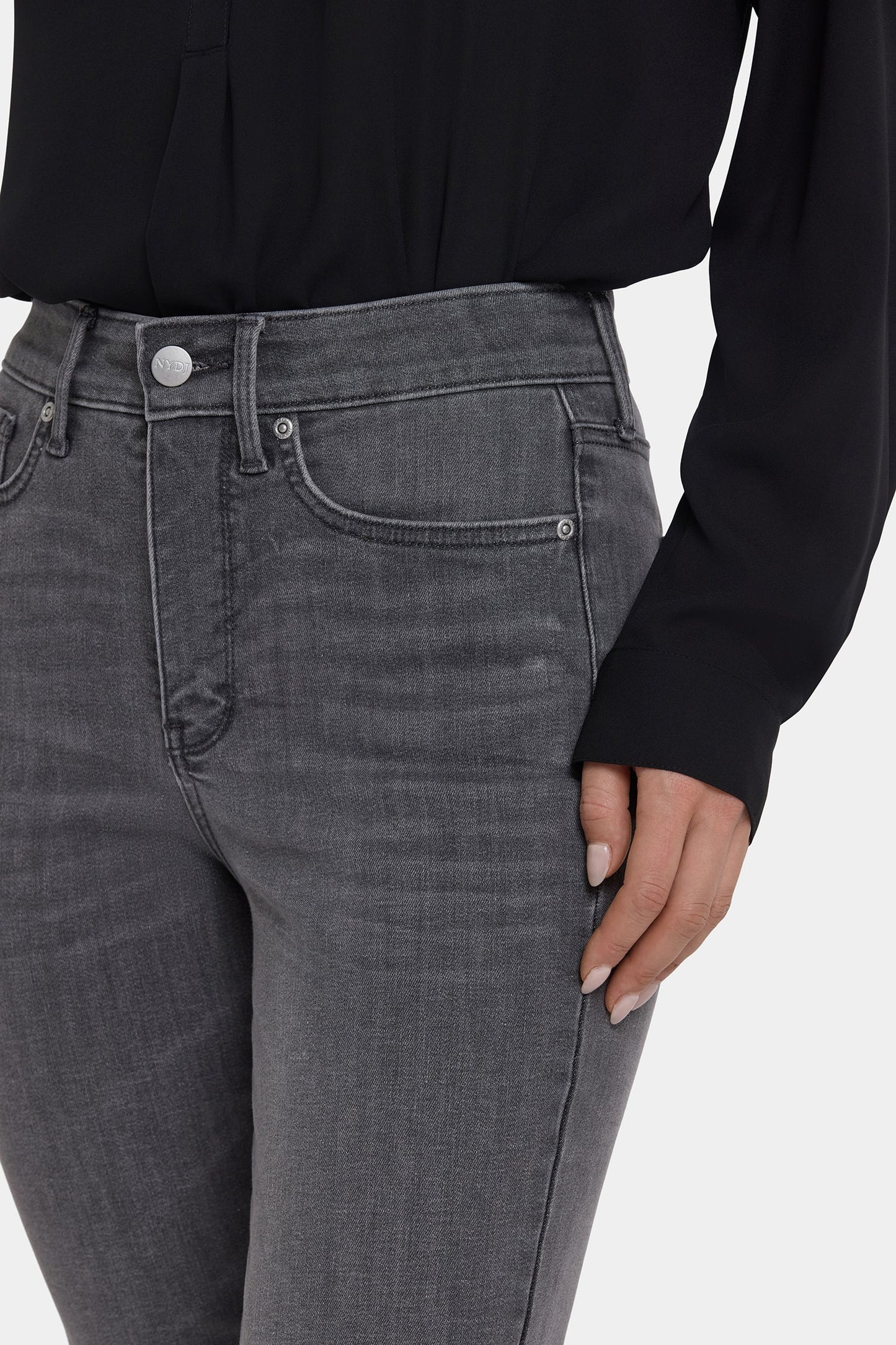 Marilyn Straight Ankle Jeans - Chateau Shadow