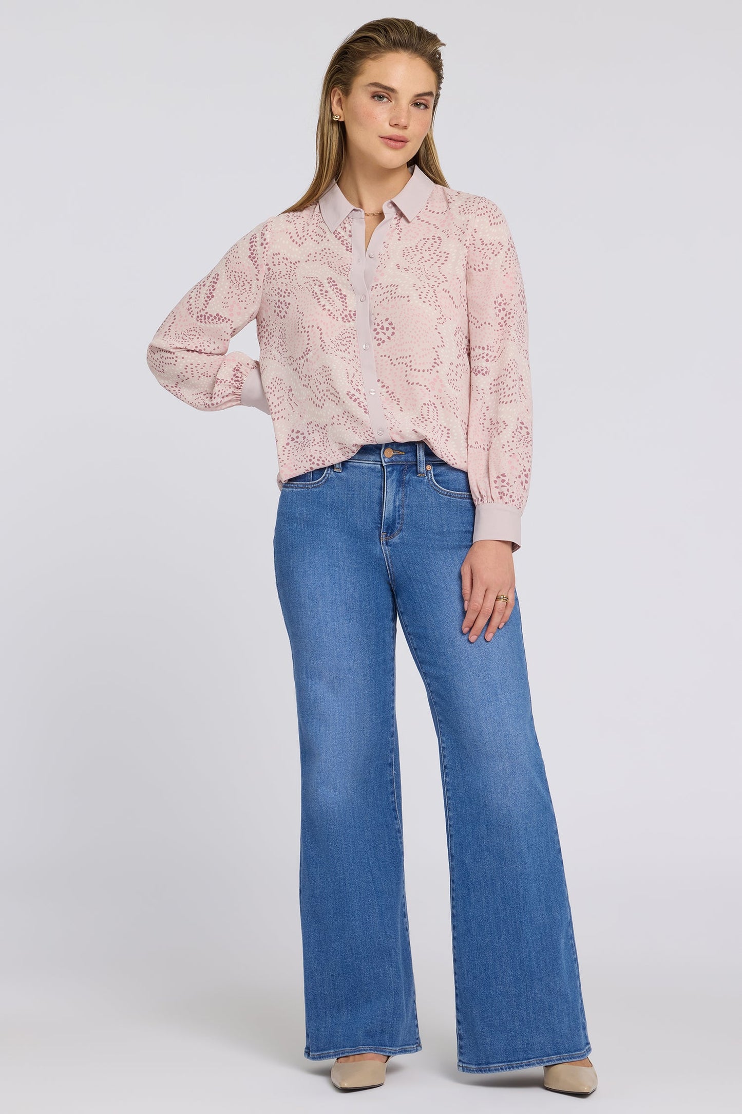 Mia Palazzo Jeans In Tall - Blue Paradise