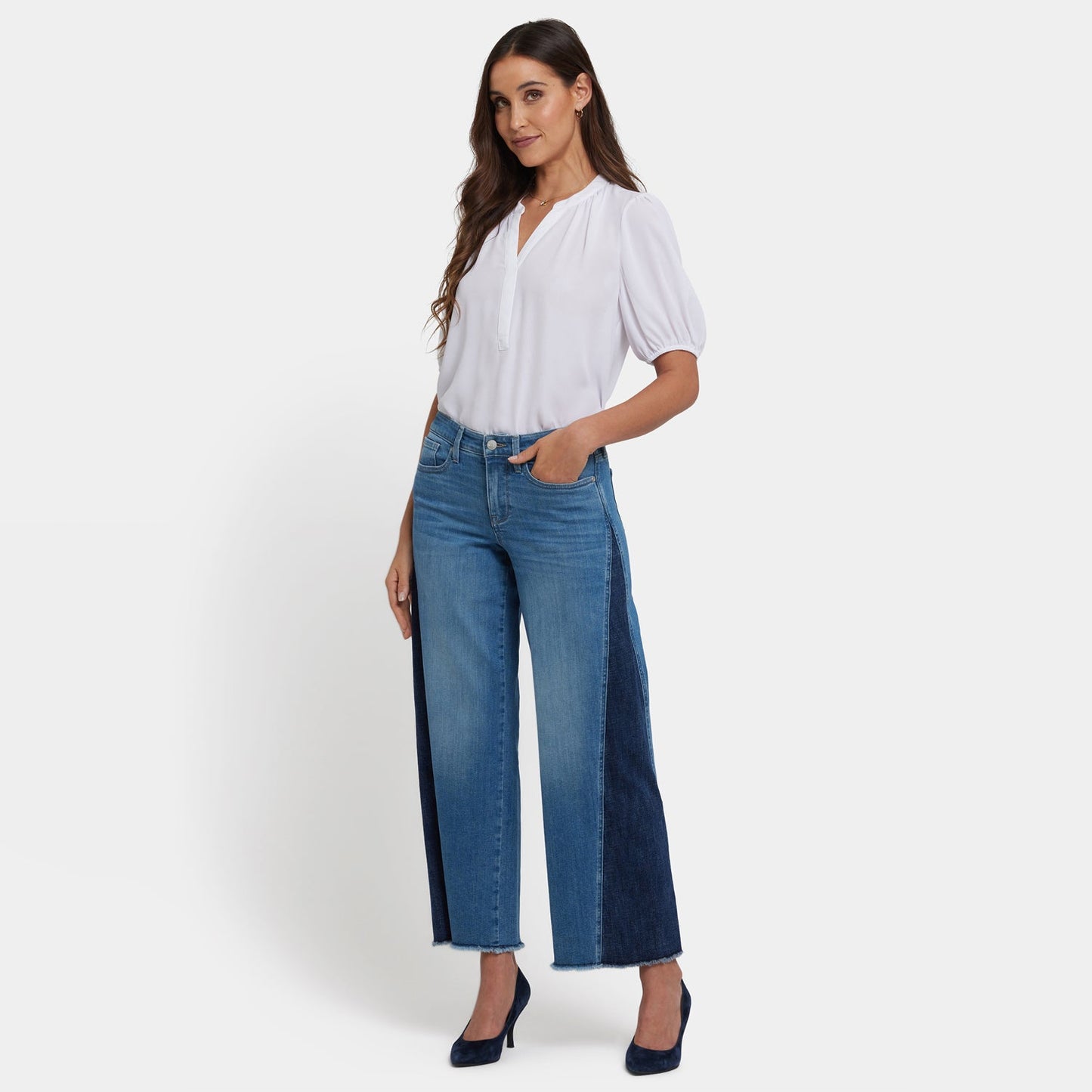 Teresa Wide Leg Jeans - Avenue Blue