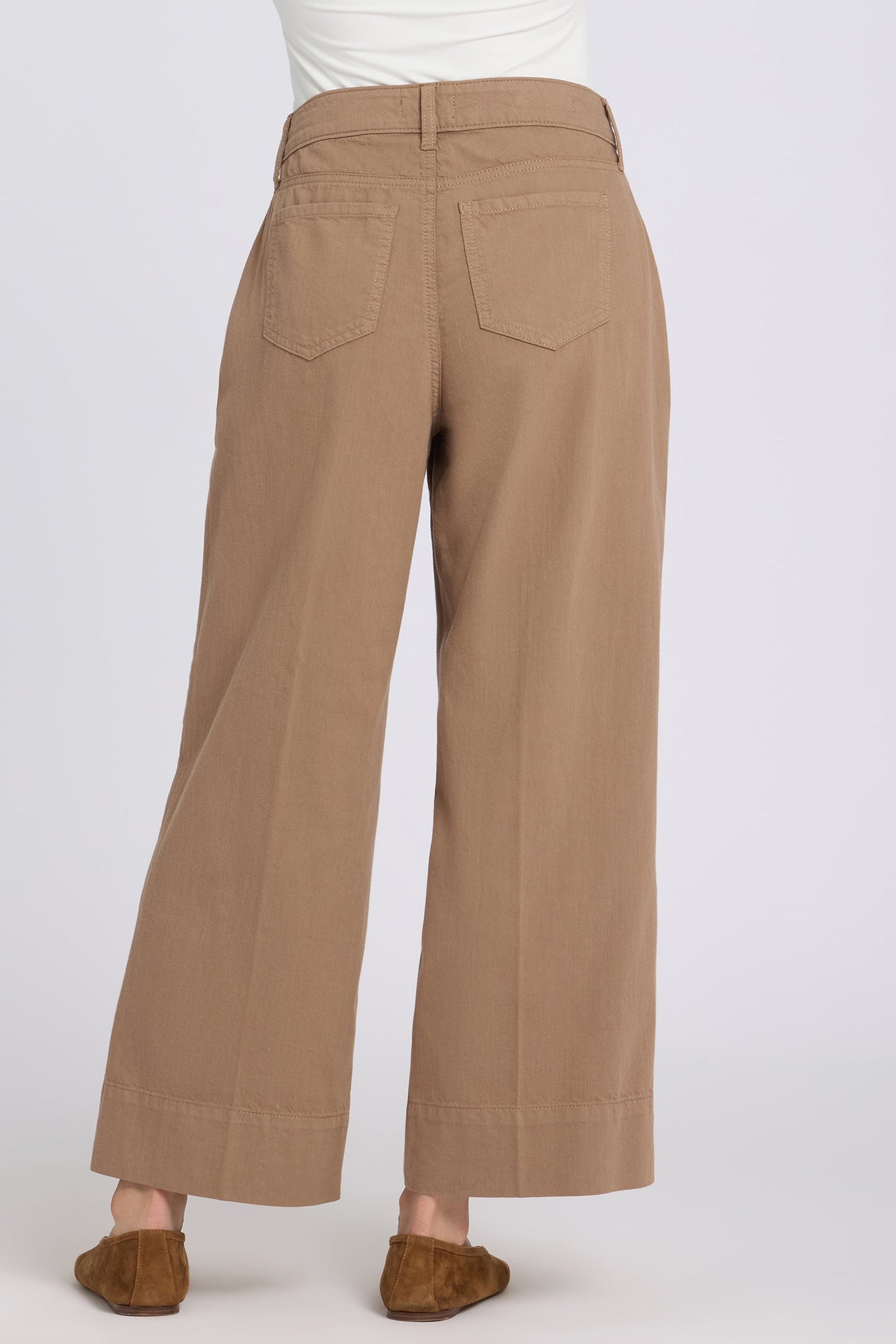 Teresa Wide Leg Ankle Jeans - Toasted Coconut
