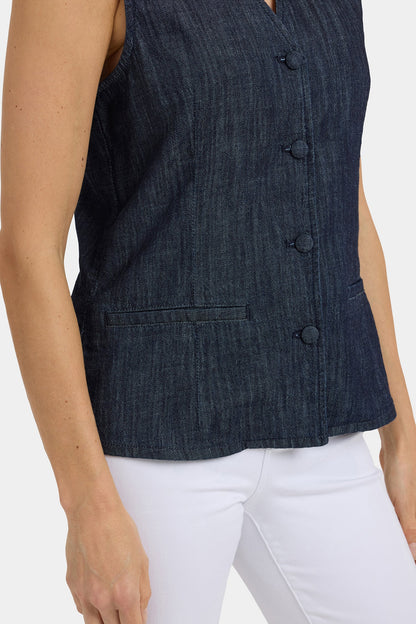 Denim Vest - Dark Indigo