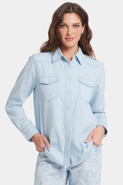 Classic Denim Shirt - Icy Lagoon