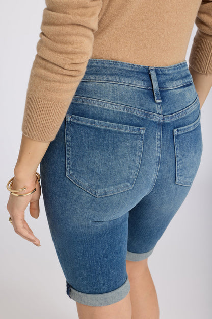 Briella 11 Inch Denim Shorts - Breezy Palms