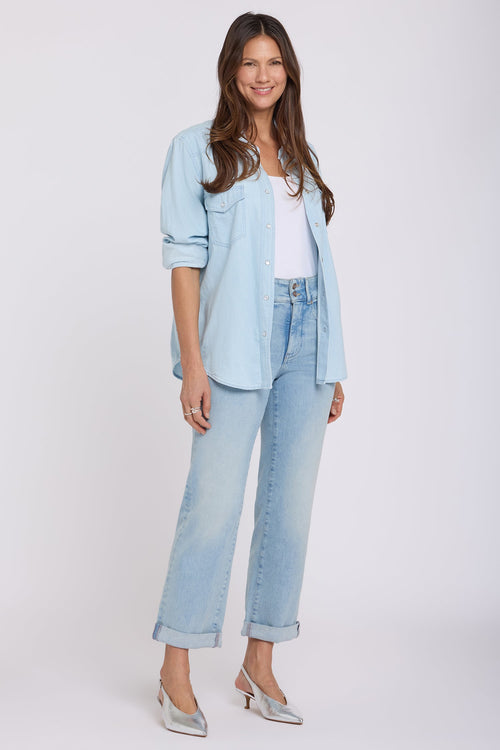 Bailey Relaxed Straight Crop Jeans - Keys View