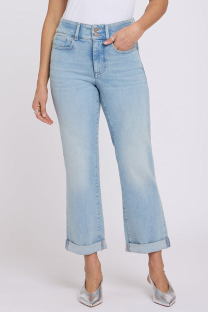 Bailey Relaxed Straight Crop Jeans - Keys View