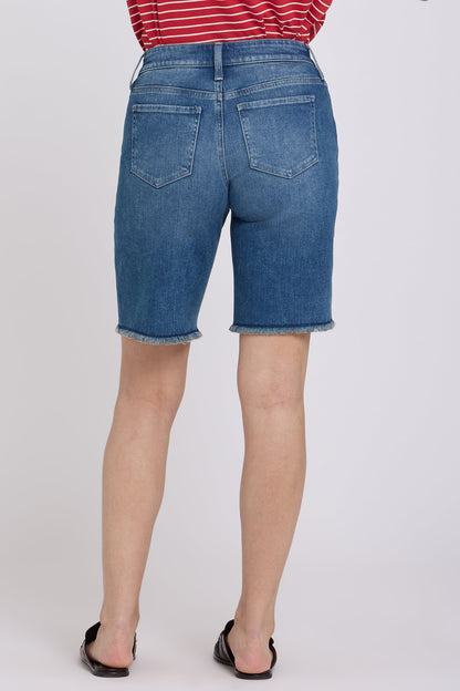 Boyfriend Denim Shorts - Breezy Palms