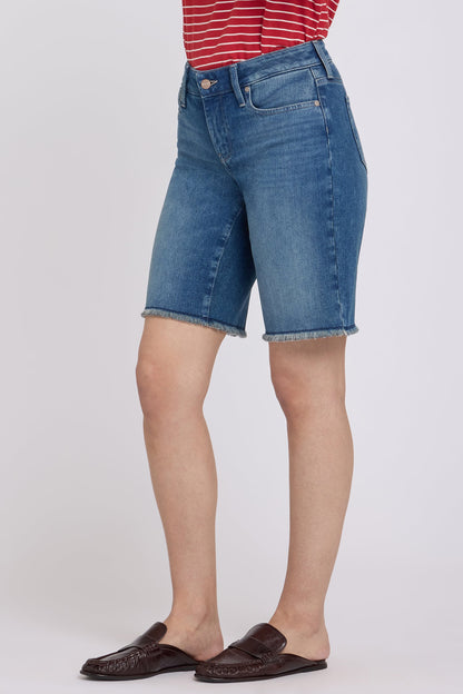 Boyfriend Denim Shorts - Breezy Palms