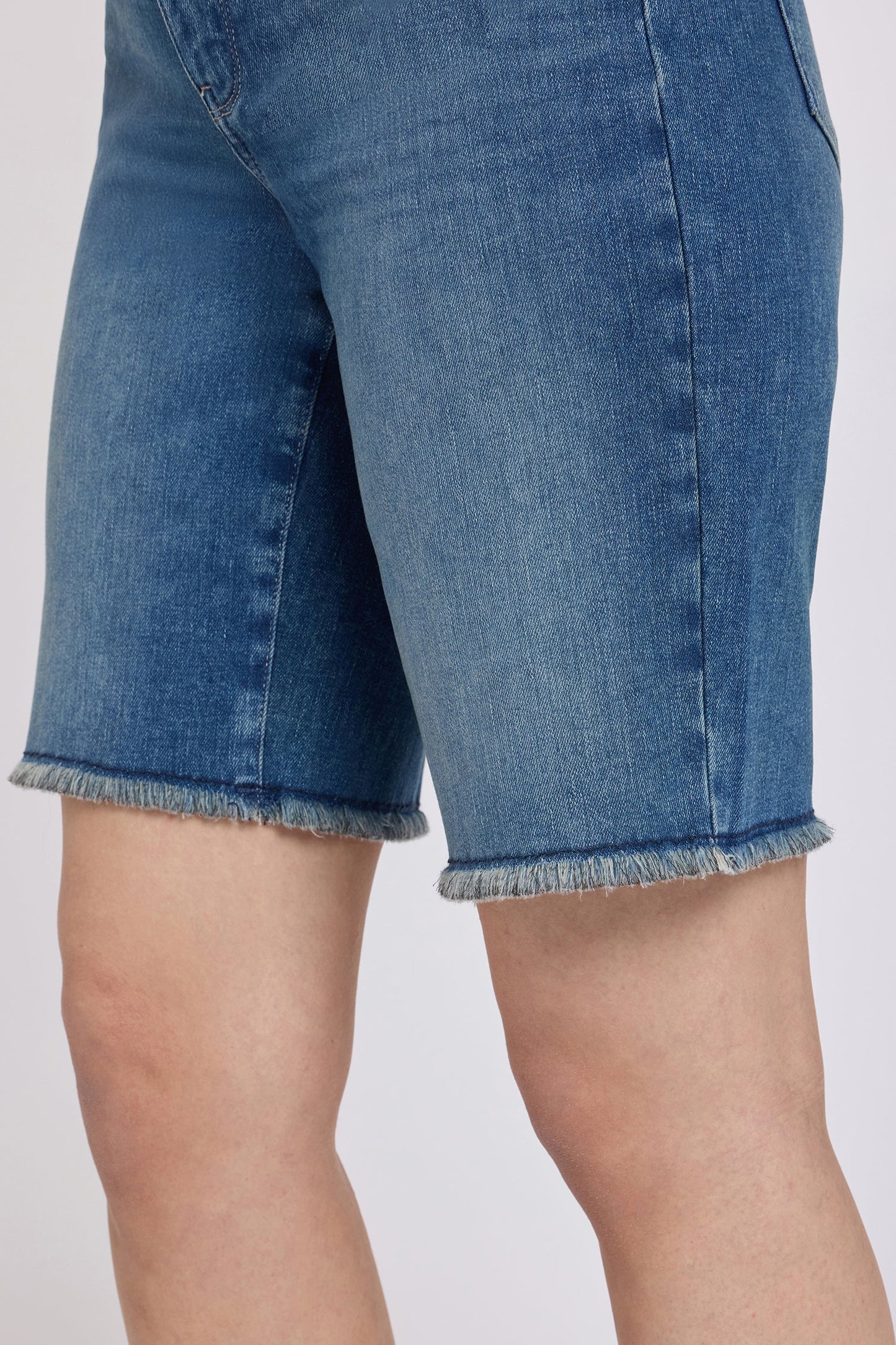Boyfriend Denim Shorts - Breezy Palms