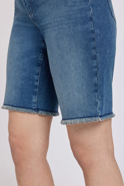 Boyfriend Denim Shorts - Breezy Palms
