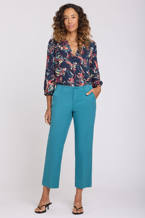 Marilyn Straight Ankle Pants - Harbor Blue