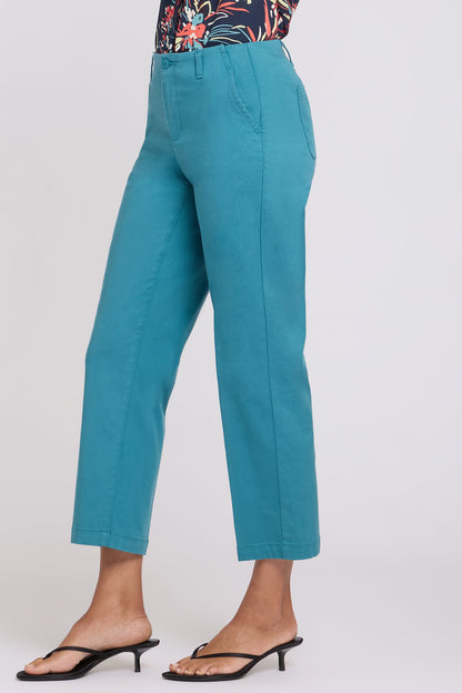 Marilyn Straight Ankle Pants - Harbor Blue