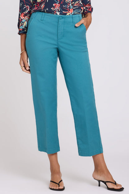 Marilyn Straight Ankle Pants - Harbor Blue
