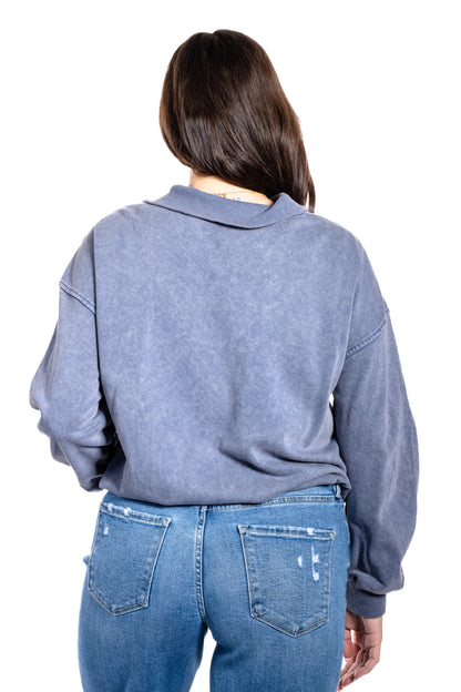 Women's Half Zip Pullover Sweatshirt