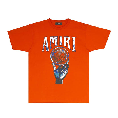 Amiri T-Shirt Personality Creative Printing Short Sleeve T-shirt Blouse