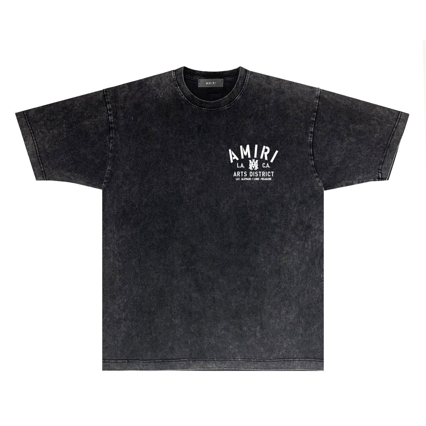 Amiri T-shirt Washed and Worn Retro Short Sleeve T-shirt