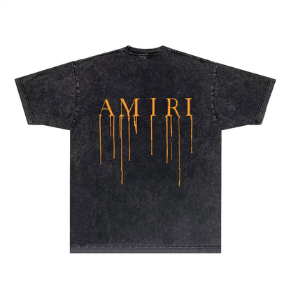 Amiri T-Shirt Distressed Retro Short Sleeve T-shirt