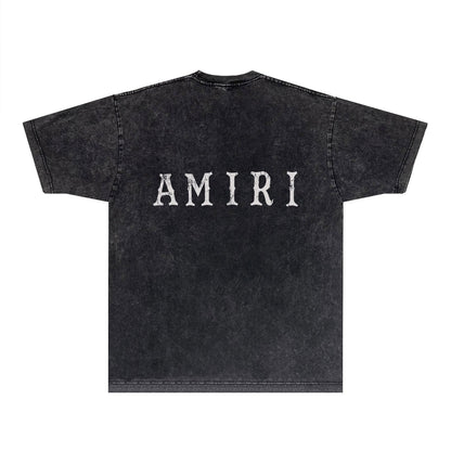 Amiri T-Shirt Vintage Distressed Short-Sleeved T-shirt